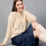 Kadın Triko Kazak Pamuk Basic Trend Spor Ofis Şıklığı