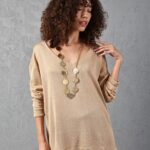 Kadın Triko Kazak V yaka Basic Yumuşak Doku Merserize Trend Ofis Şıklığı